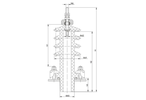 國(guó)網(wǎng)高壓套管10kV/100~400A穿纜式套管